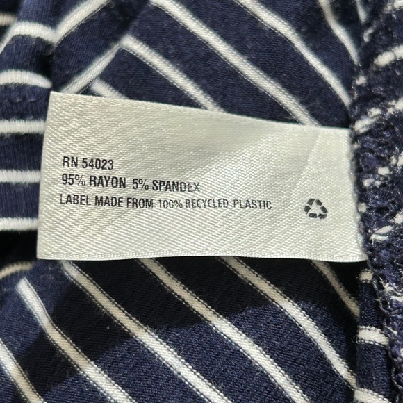 Gap Navy Blue & White Striped Jersey Maxi Skirt - Picture 15 of 16